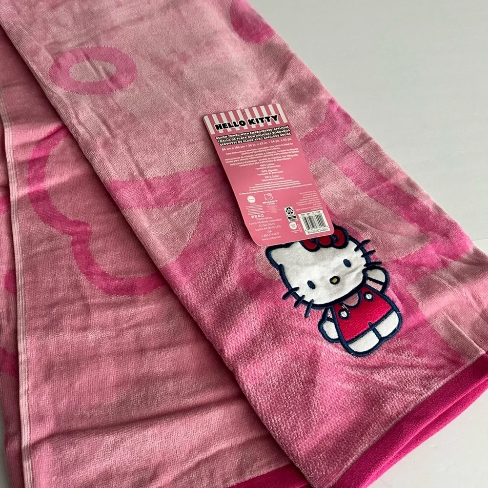 Hello Kitty Pink Oversized Towel
